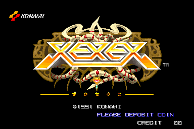 Xexex (ver JAA) Title Screen